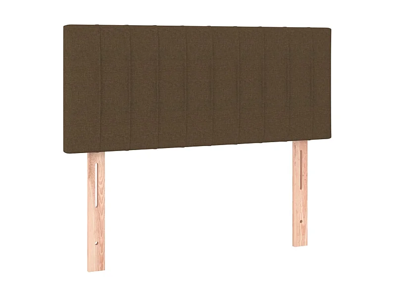 Cabecero de tela marrón oscuro 100x5x78/88 cm ES37821