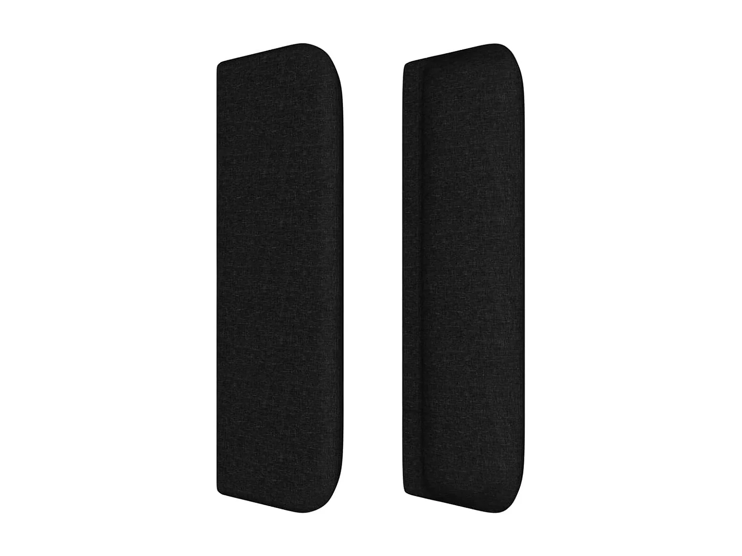 Tête de lit avec oreilles Noir 163x16x78,88 cm Tissu LKC40051 BonneVie Meuble