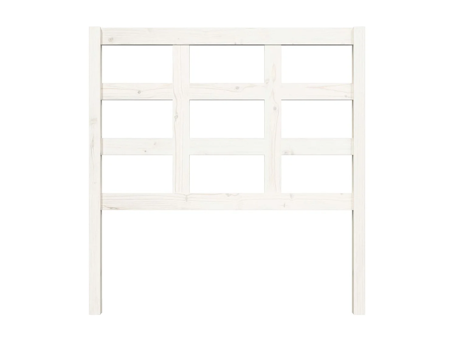 Tête de lit Blanc 95,5x4x100 cm Bois massif de pin POI84948 BonneVie Meuble