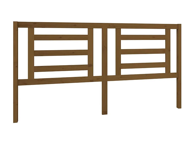 Cabeceira de cama 186x4x100 cm pinho maciço castanho mel PT789705