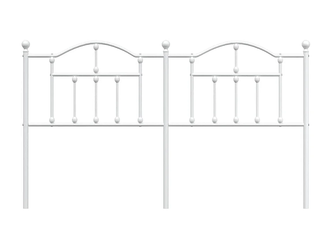 Cabeceira de cama 180 cm metal branco PT989188