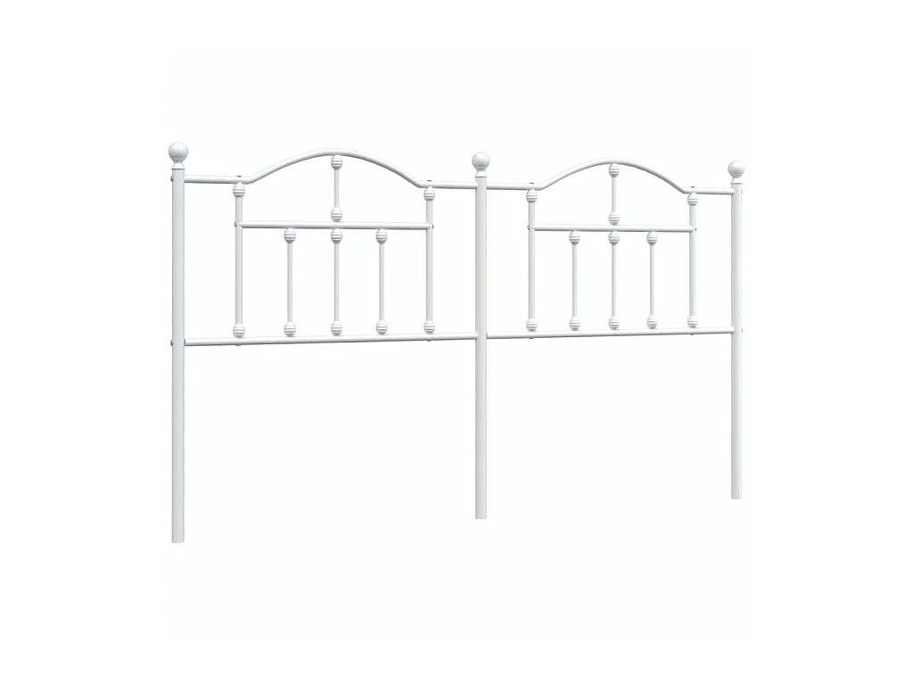Tête de lit métal blanc 180 cm POI10428 BonneVie Meuble
