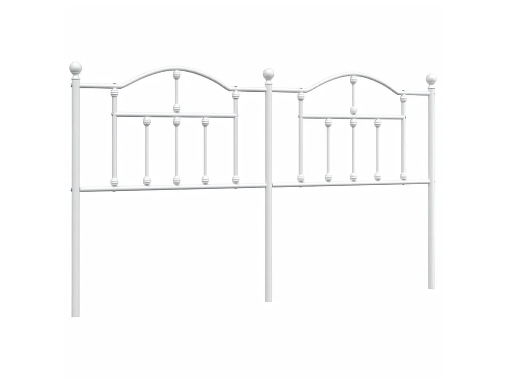Tête de lit métal blanc 180 cm POI10428 BonneVie Meuble