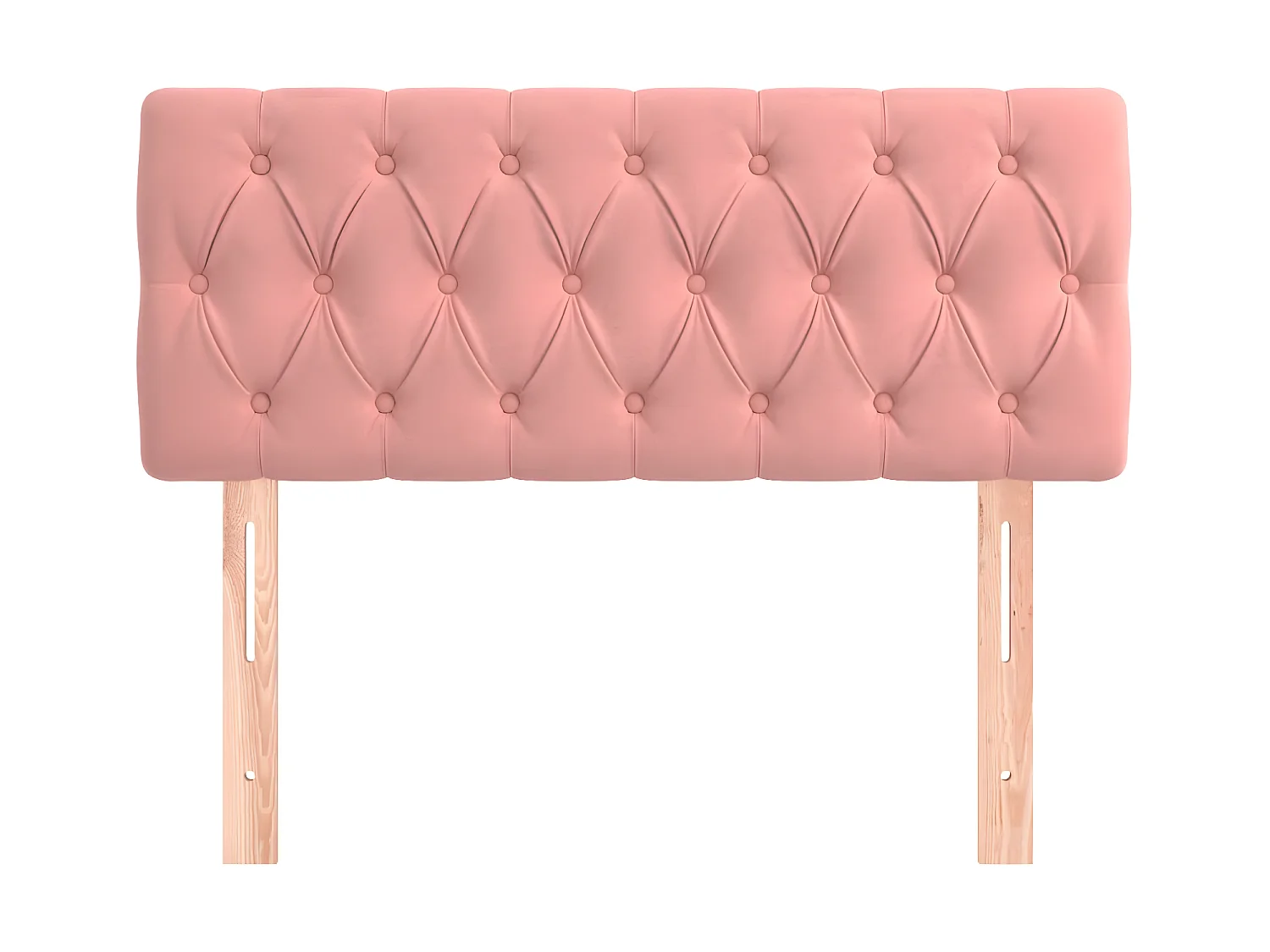 Tête de lit Rose 100x7x78/88 cm Velours POI39269 BonneVie Meuble