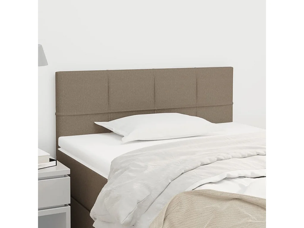Tête de lit Taupe 90x5x78/88 cm Tissu POI38827 BonneVie Meuble
