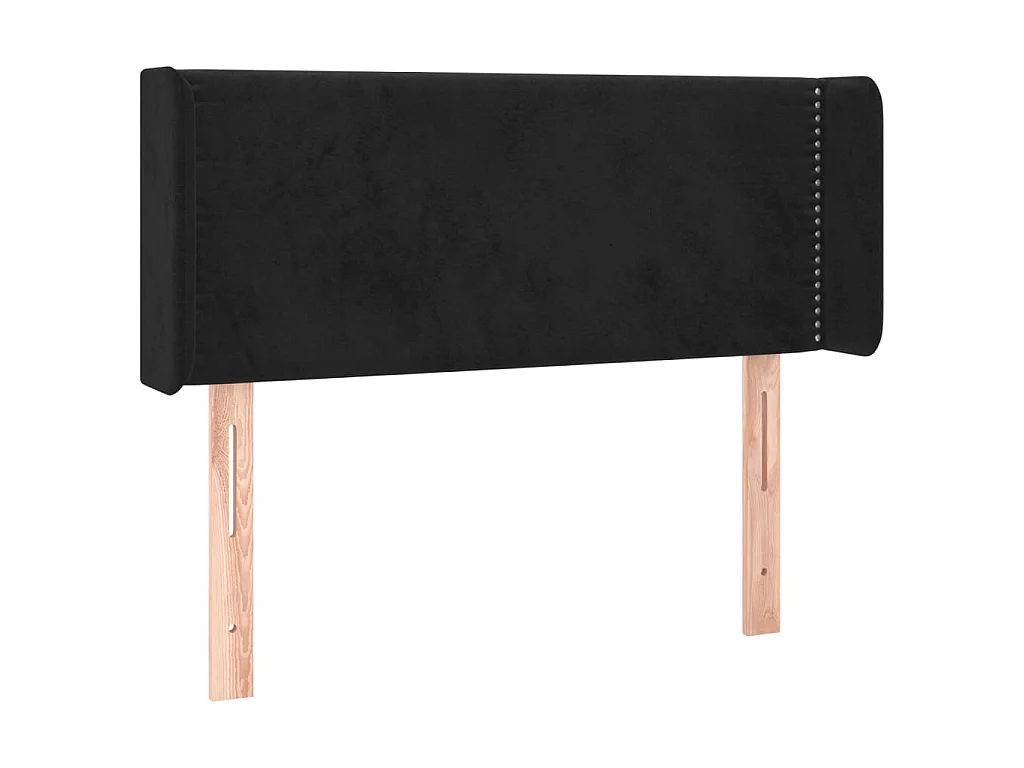 Tête de lit à LED Noir 83x16x78/88 cm Velours POI61305 BonneVie Meuble