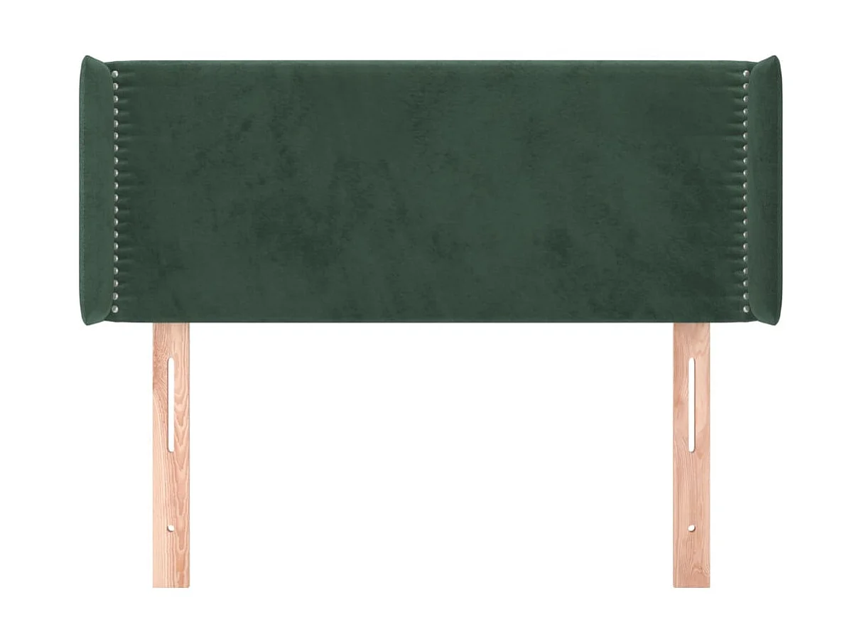 Kopfteil,Bettkopfteil mit Ohren Dunkelgrün 83x16x78/88 cm Samt -gkd75133