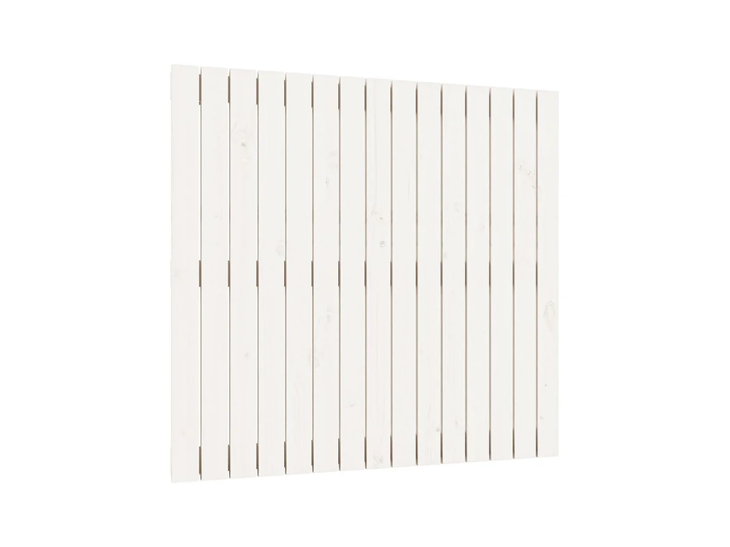 Tête de lit murale Blanc 95,5x3x90 cm Bois massif de pin POI60790 BonneVie Meuble