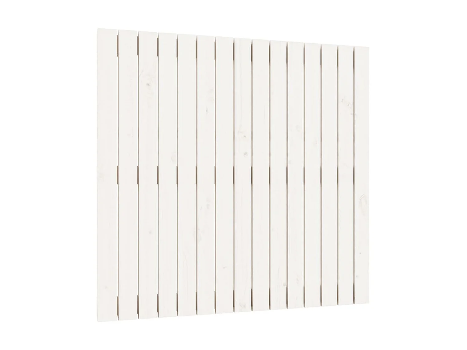 Tête de lit murale Blanc 95,5x3x90 cm Bois massif de pin POI60790 BonneVie Meuble