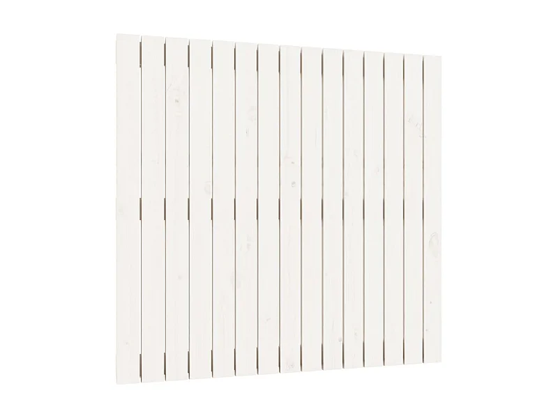 Cabeceira de parede 95,5x3x90 cm madeira de pinho maciça branco PT232970