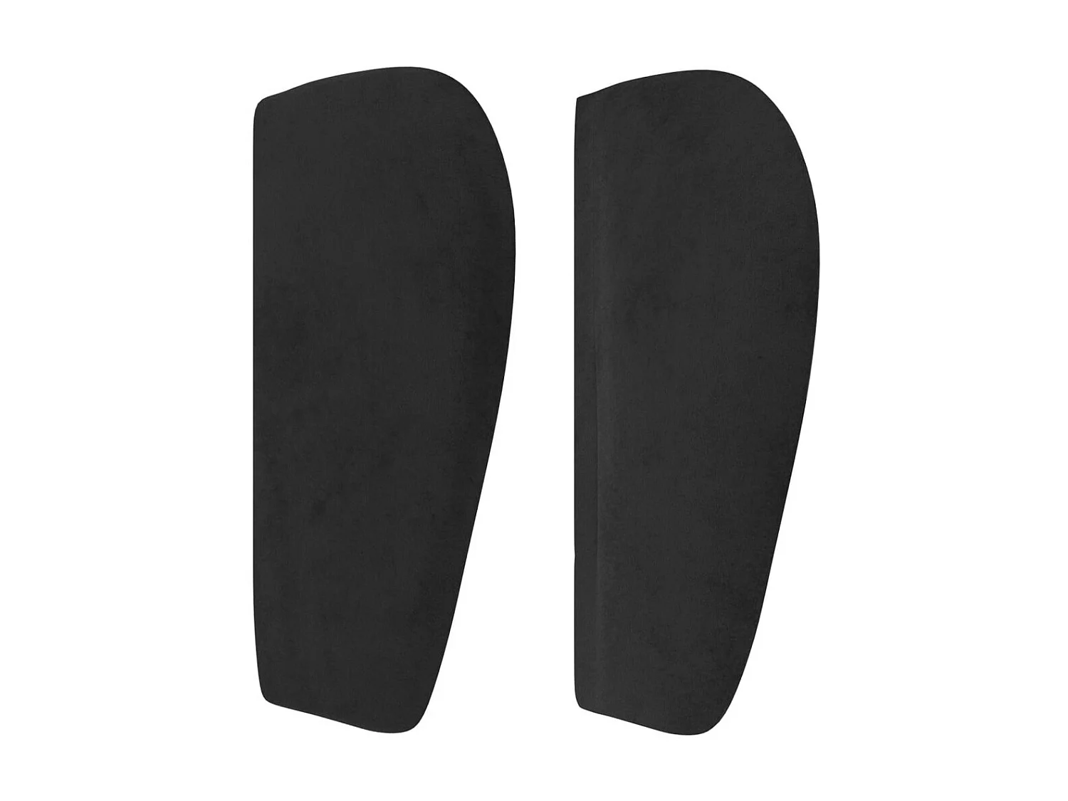 Testiera ad Orecchio Nera 163x23x78/88 cm in Velluto CFW902699