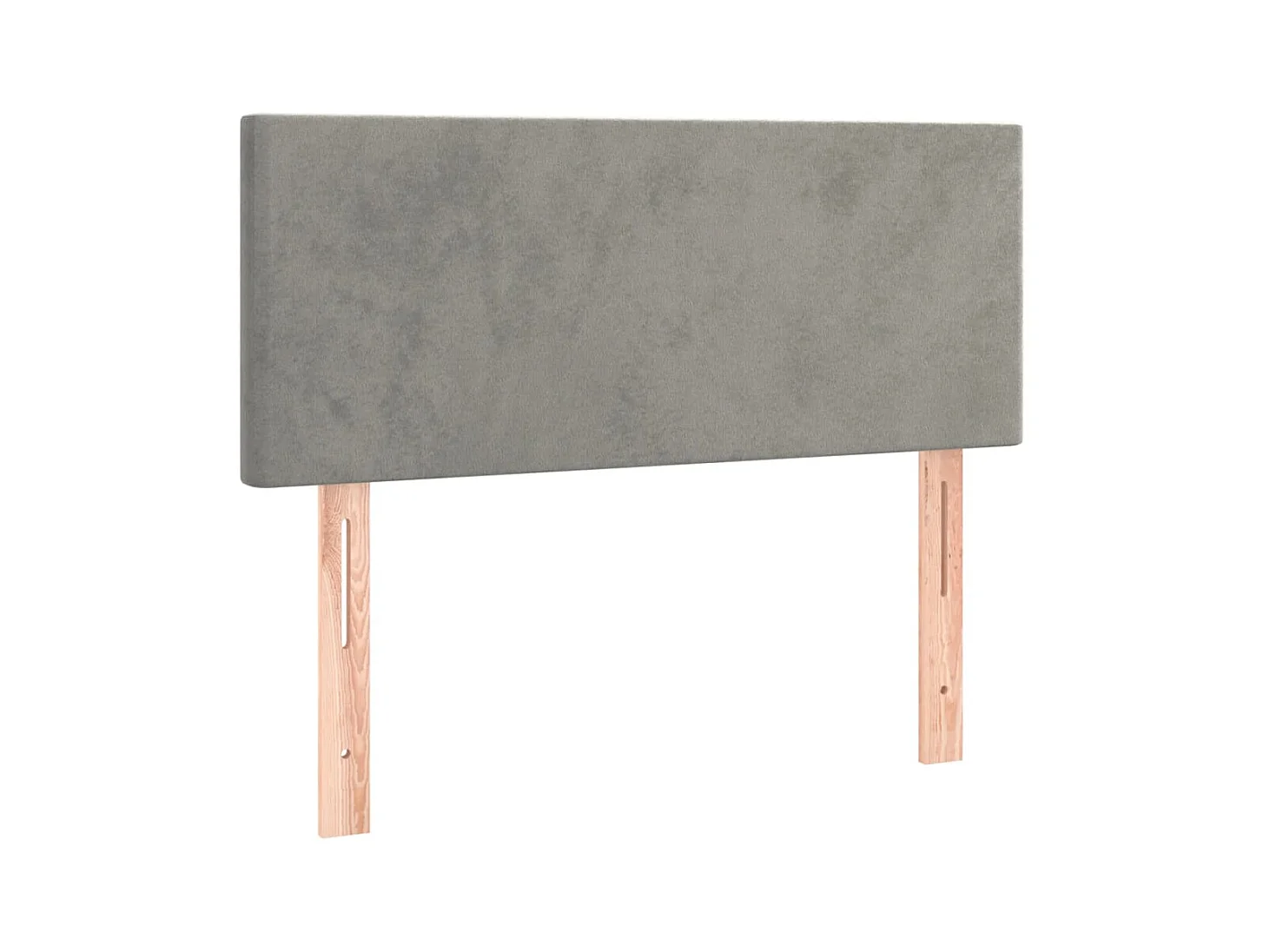Tête de lit Gris clair 90x5x78/88 cm Velours POI60201 BonneVie Meuble