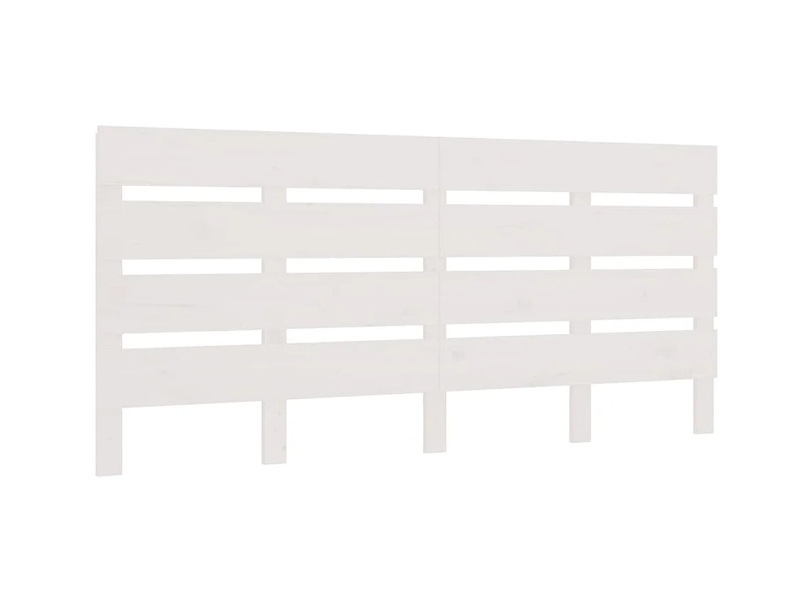 Testiera | Testata del letto per Letto Bianca 200x3x80 cm in Legno Massello di Pino