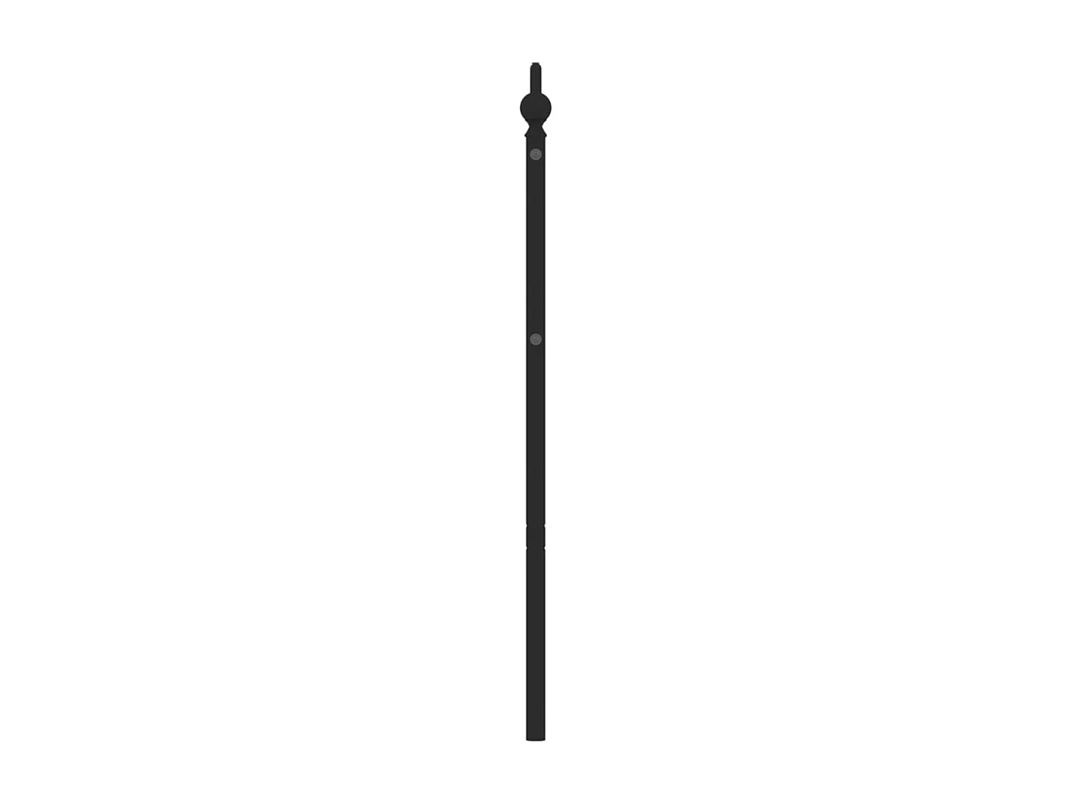 Tête de lit métal noir 193 cm POI58208 BonneVie Meuble