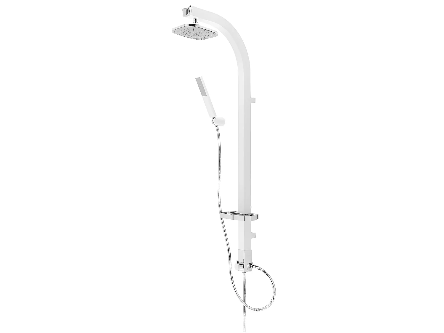 Tête de lit avec oreilles Crème 163x23x118/128 cm Tissu POI88259 BonneVie Meuble