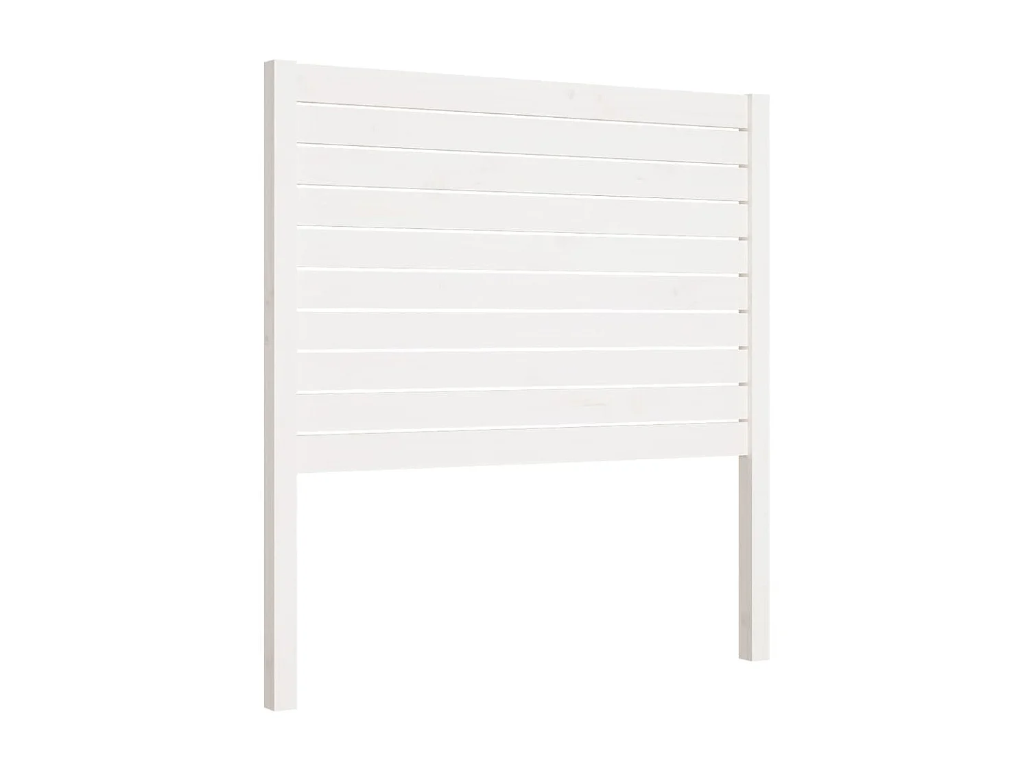 Cabeceira de cama 96x4x100 cm pinho maciço branco PT804283