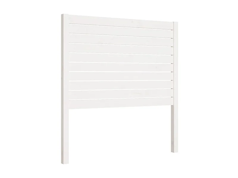 Tête de lit Blanc 96x4x100 cm Bois massif de pin POI59713 BonneVie Meuble