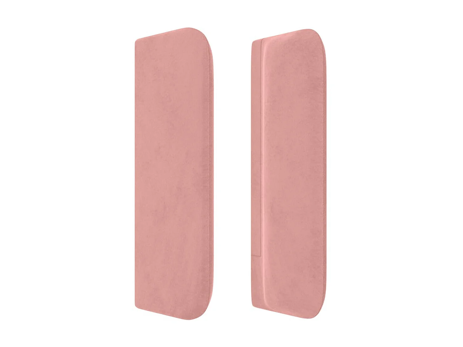 Tête de lit avec oreilles Rose 103x16x78/88 cm Velours POI73063 BonneVie Meuble