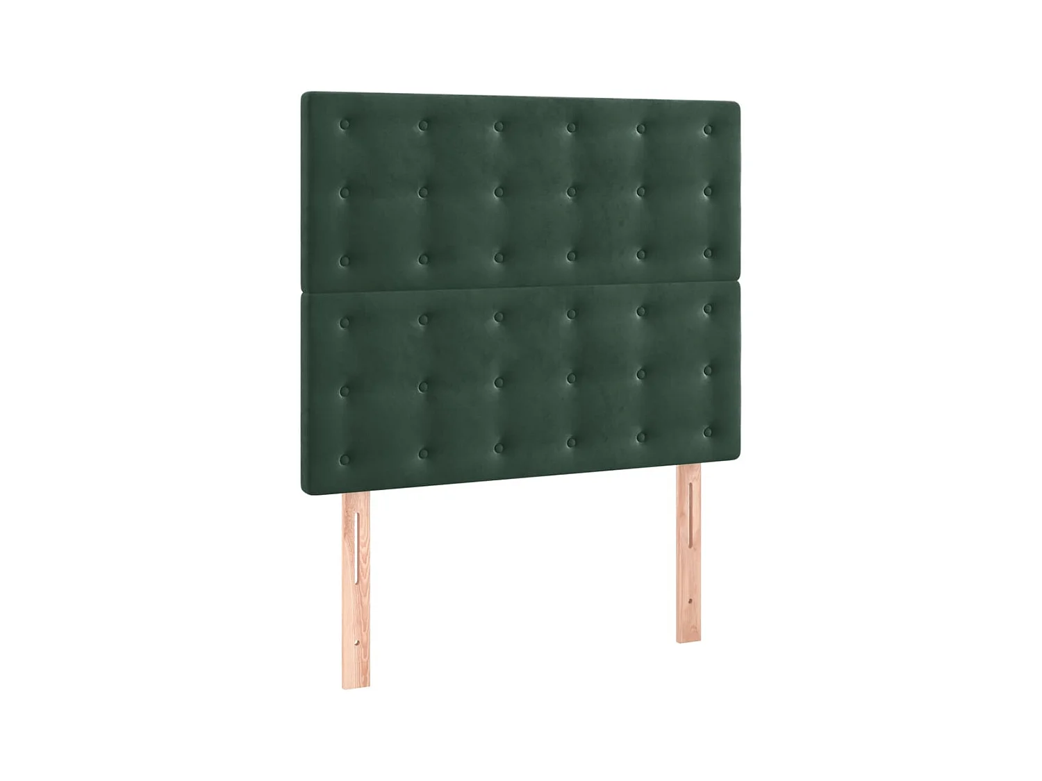 Têtes de lit 2 pcs Vert foncé 100x5x78/88 cm Velours -ASAF86003 BonneVie Meuble