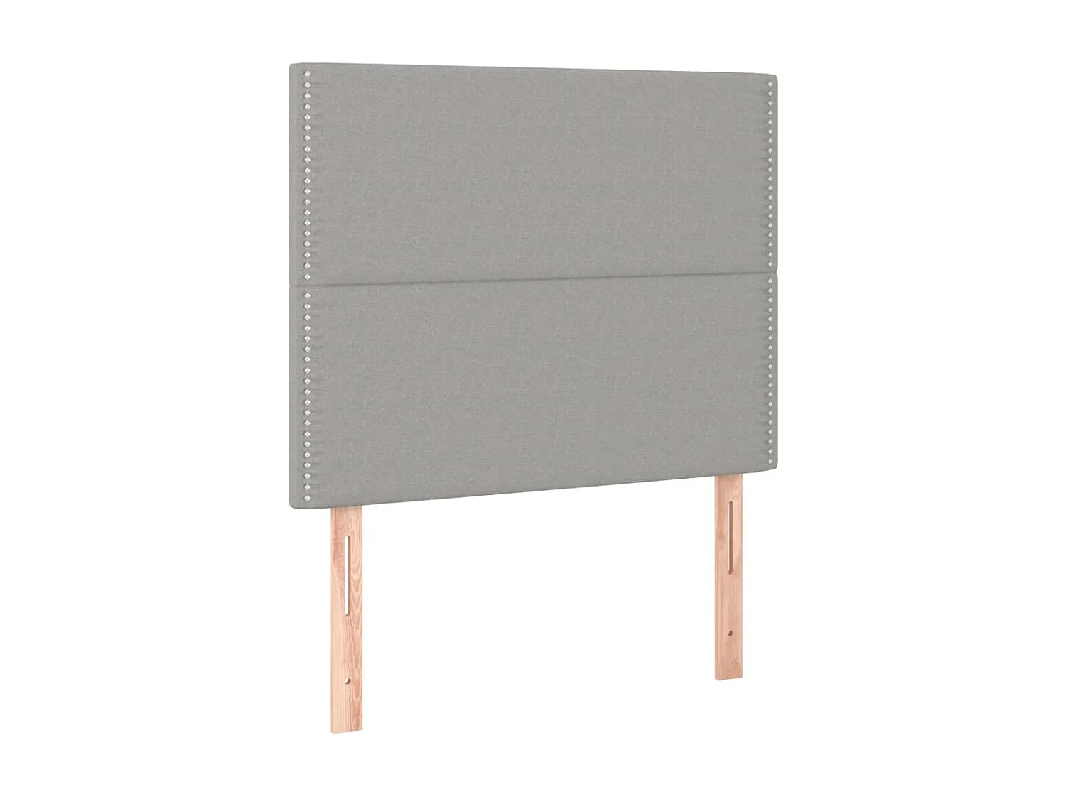 Tête de lit à LED Gris clair 100x5x118/128 cm Tissu POI72057 BonneVie Meuble