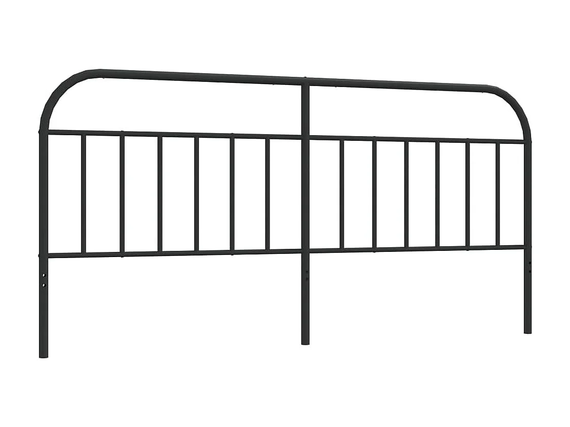 Tête de lit métal noir 193 cm POI79003 BonneVie Meuble