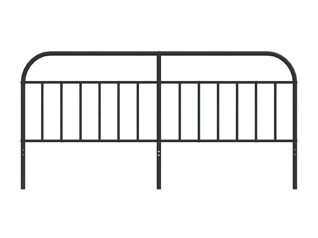 Tête de lit métal noir 193 cm POI79003 BonneVie Meuble