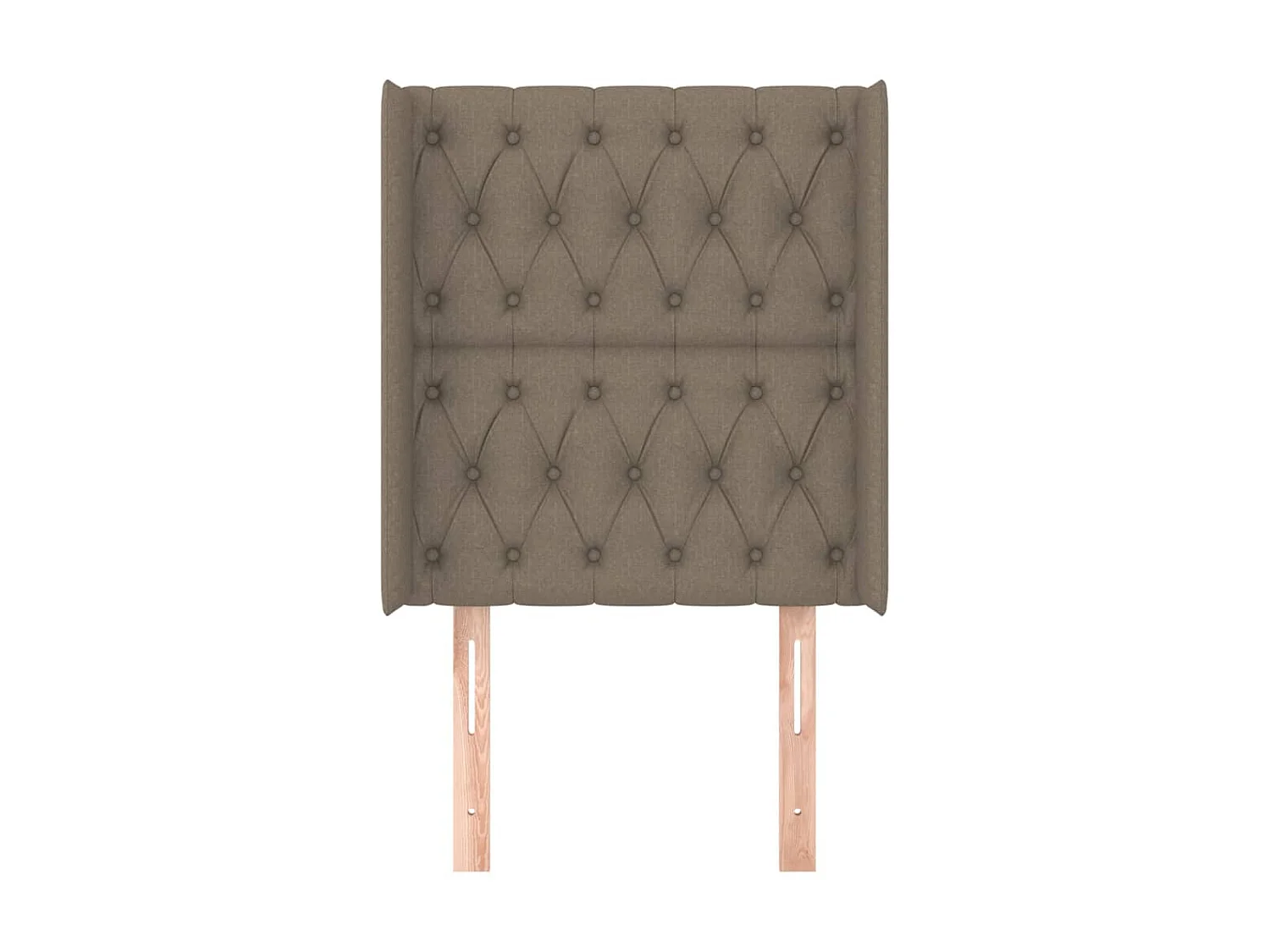 Tête de lit avec oreilles Taupe 83x16x118/128 cm Tissu POI38485 BonneVie Meuble