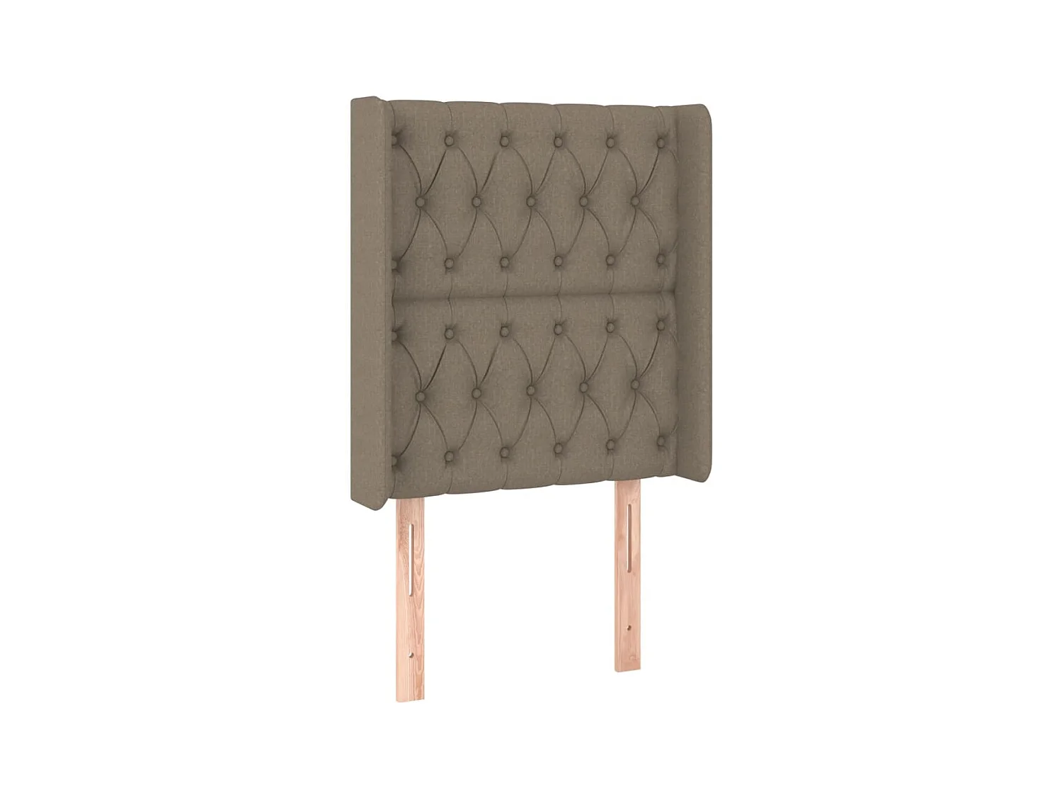 Tête de lit avec oreilles Taupe 83x16x118/128 cm Tissu POI38485 BonneVie Meuble