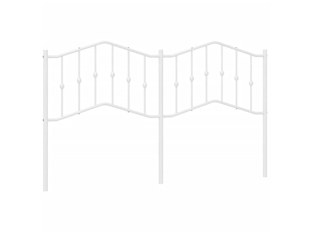 Tête de lit métal blanc 180 cm POI16438 BonneVie Meuble