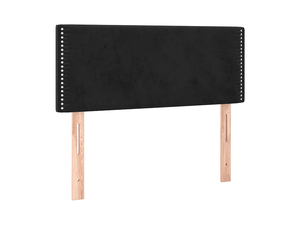 Tête de lit Noir 80x5x78/88 cm Velours POI35737 BonneVie Meuble