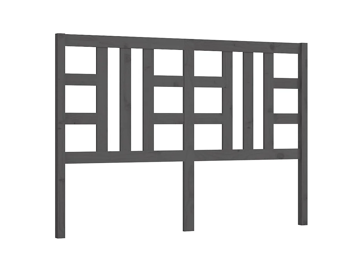 Tête de lit Gris 166x4x100 cm Bois massif de pin POI76187 BonneVie Meuble