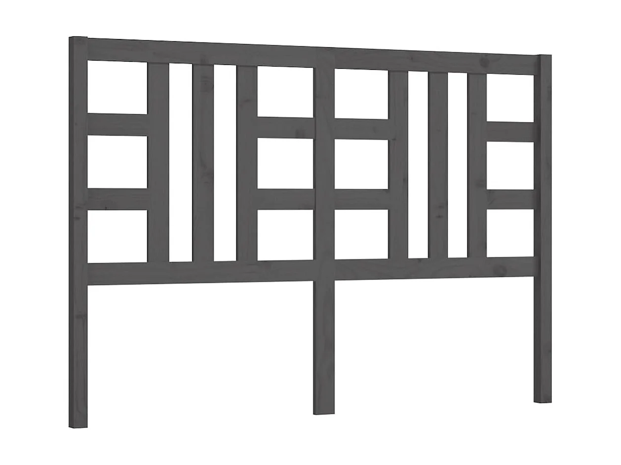 Tête de lit Gris 166x4x100 cm Bois massif de pin POI76187 BonneVie Meuble