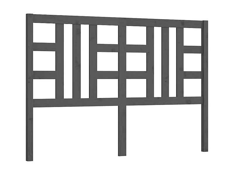 Testiera | Testata del letto per Letto Grigia 166x4x100cm in Legno Massello di Pino