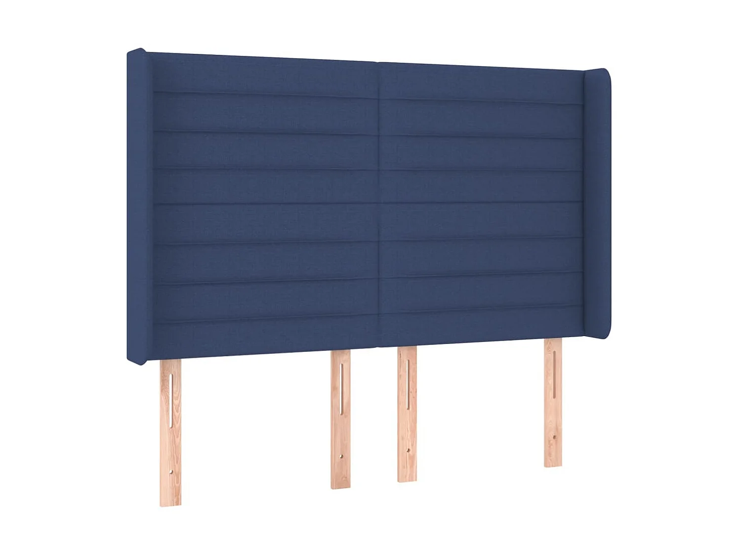 Tête de lit à LED Bleu 147x16x118/128 cm Tissu POI26290 BonneVie Meuble