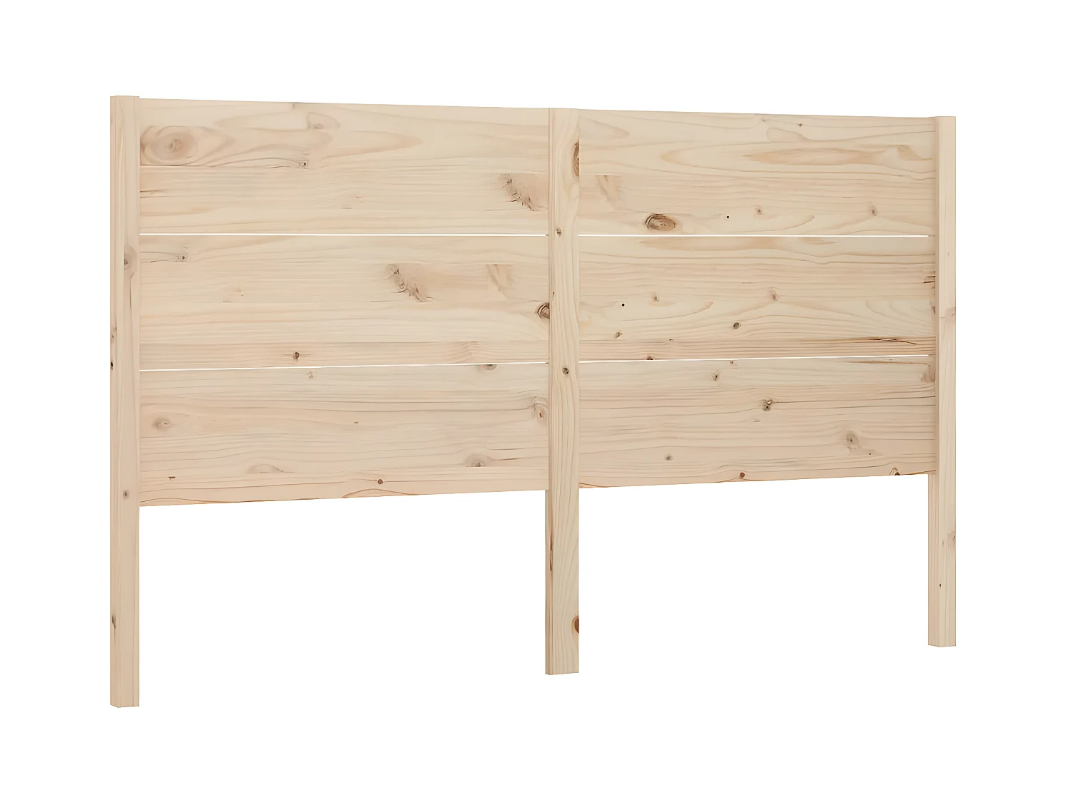 Tête de lit 206x4x100 cm Bois massif de pin POI72096 BonneVie Meuble