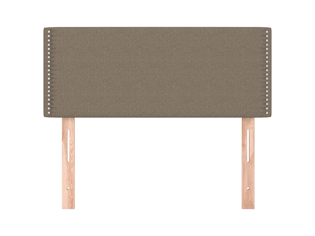 Cabecero de tela gris taupe 90x5x78/88 cm ES95976