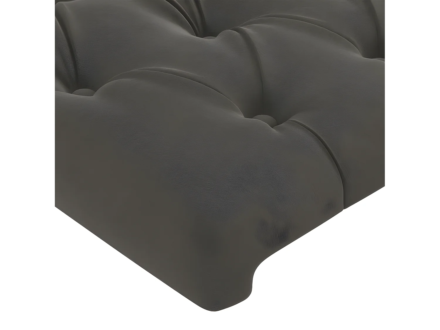 Tête de lit à LED Gris foncé 183x16x118/128 cm Velours POI90789 BonneVie Meuble