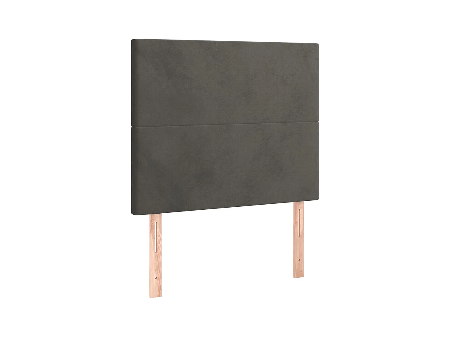 2 pcs Têtes de lit Gris foncé 90x5x78,88 cm Velours LWE63551 BonneVie Meuble