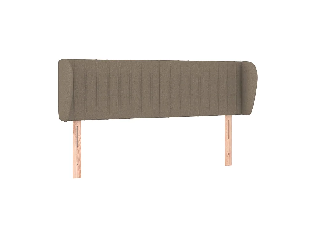 Testiera | Testata del letto ad Orecchio Tortora 147x23x78/88 cm in Tessuto
