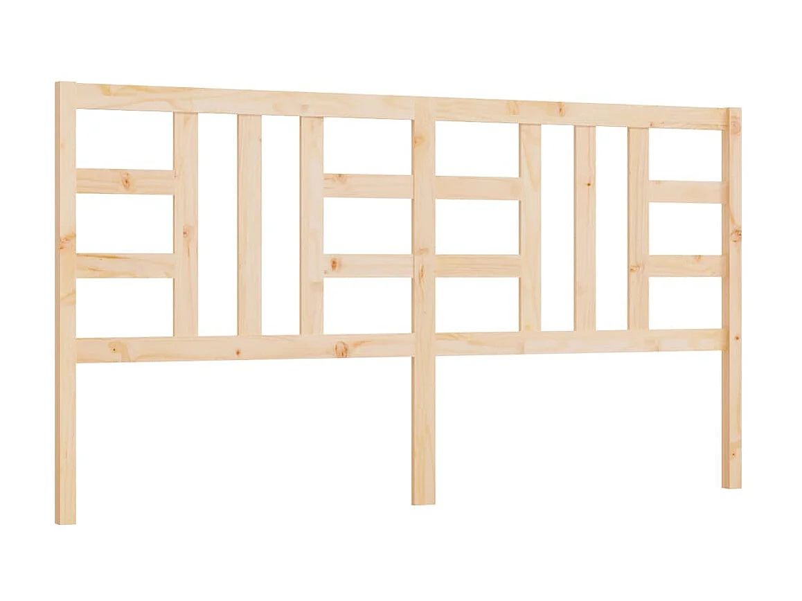 Tête de lit 206x4x100 cm Bois massif de pin POI65054 BonneVie Meuble