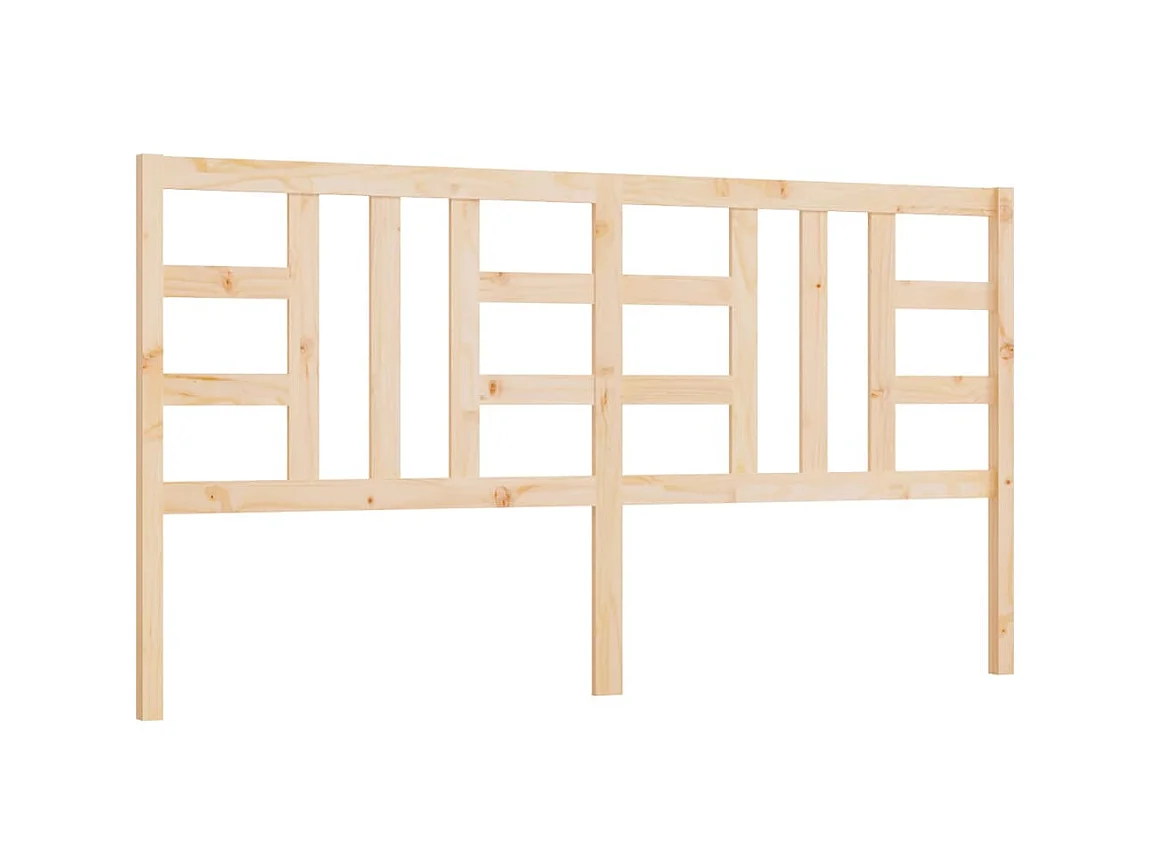 Tête de lit 206x4x100 cm Bois massif de pin POI65054 BonneVie Meuble