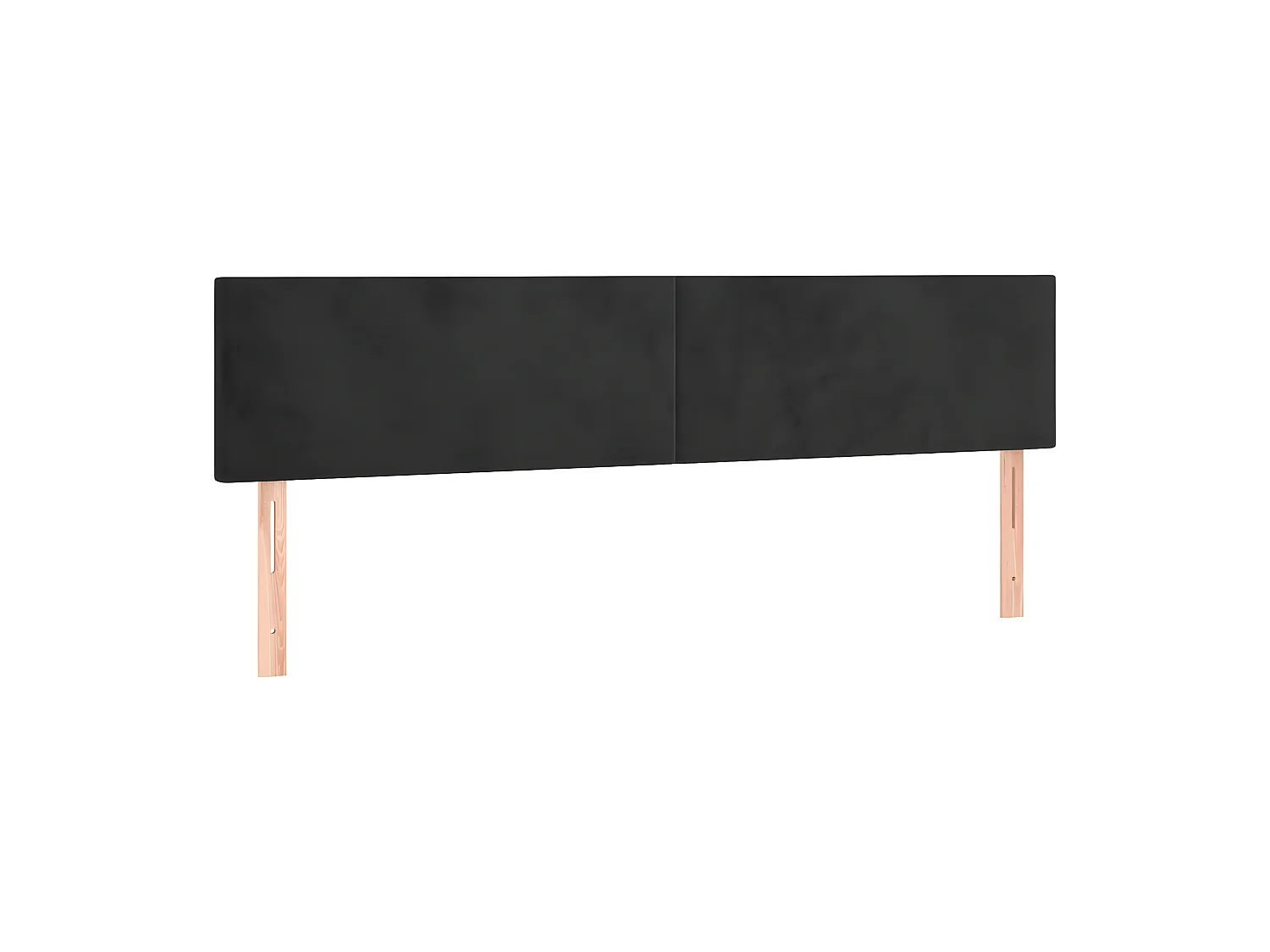 Têtes de lit 2 pcs Noir 90x5x78/88 cm Velours POI65318 BonneVie Meuble