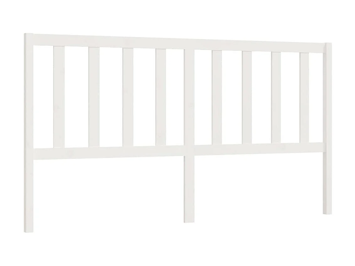Testiera | Testata del letto per Letto Bianca 206x4x100 cm Legno Massello di Pino