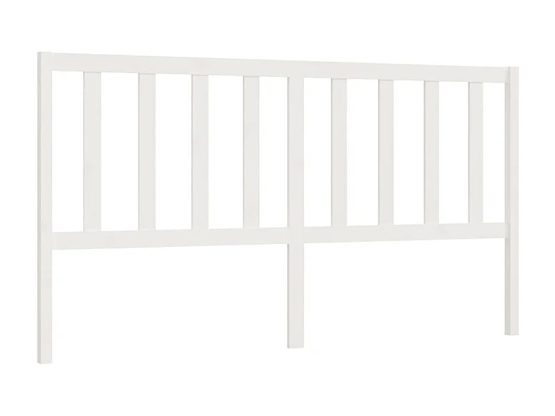 Testiera | Testata del letto per Letto Bianca 206x4x100 cm Legno Massello di Pino