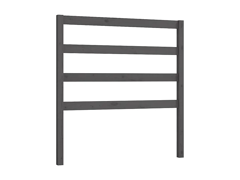Tête de lit Gris 95x4x100 cm Bois massif de pin POI58007 BonneVie Meuble