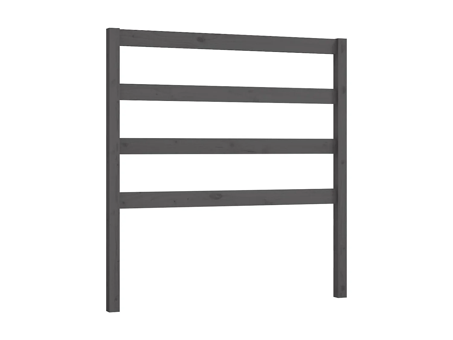 Tête de lit Gris 95x4x100 cm Bois massif de pin POI58007 BonneVie Meuble