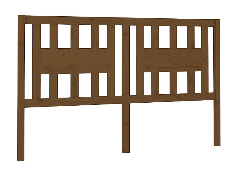 Cabeceira de cama 126x4x100 cm pinho maciço castanho mel PT421556