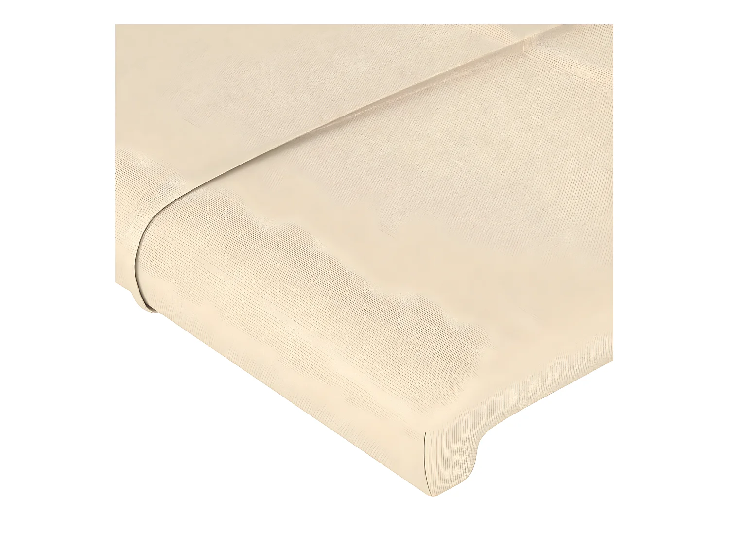 Kopfteil,Bettkopfteile 4 Stk. Creme 80x5x78/88 cm Stoff -gkd226399