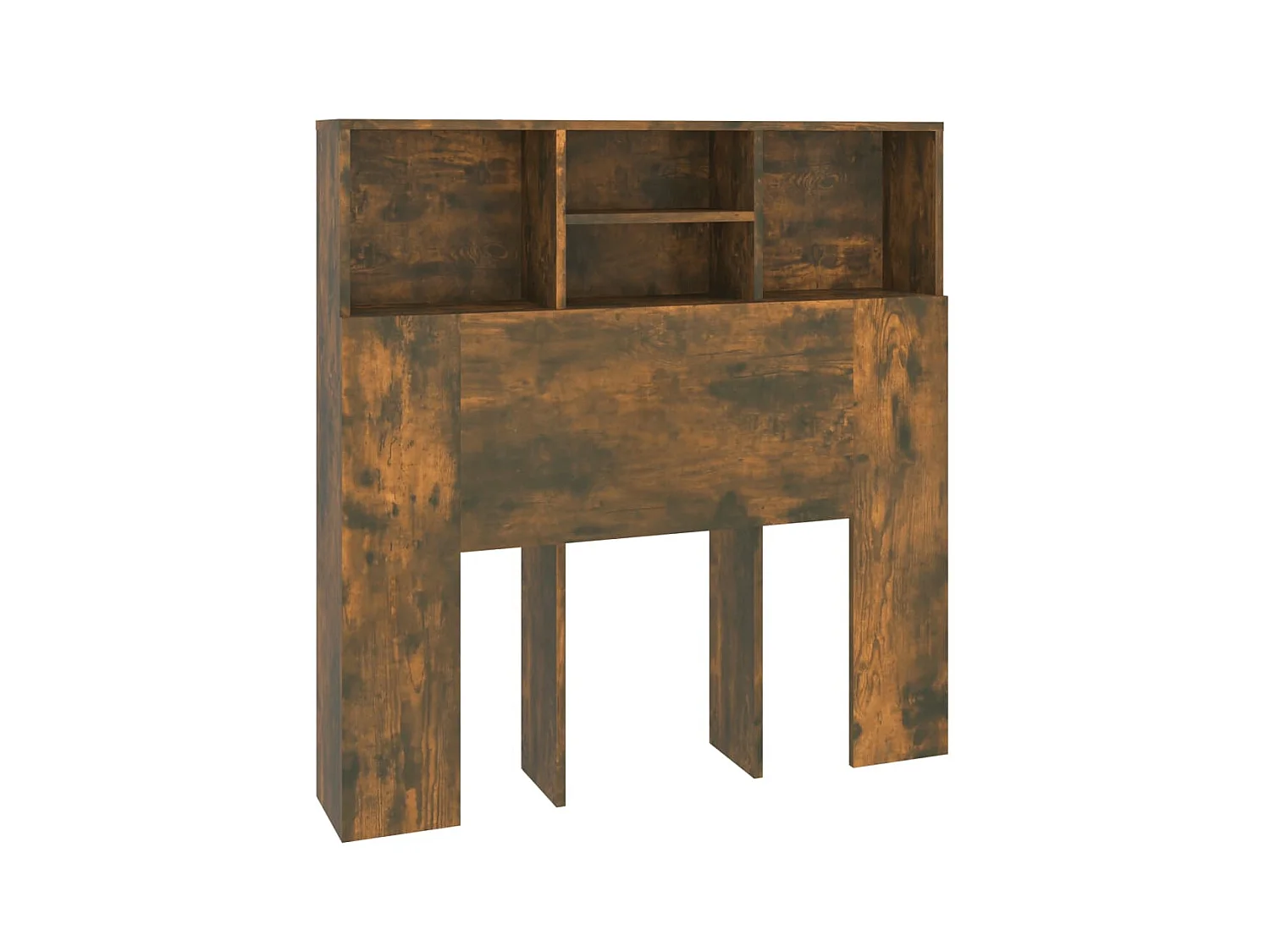 Testiera | Testata del letto con Contenitore Rovere Fumo 100x19x103,5 cm
