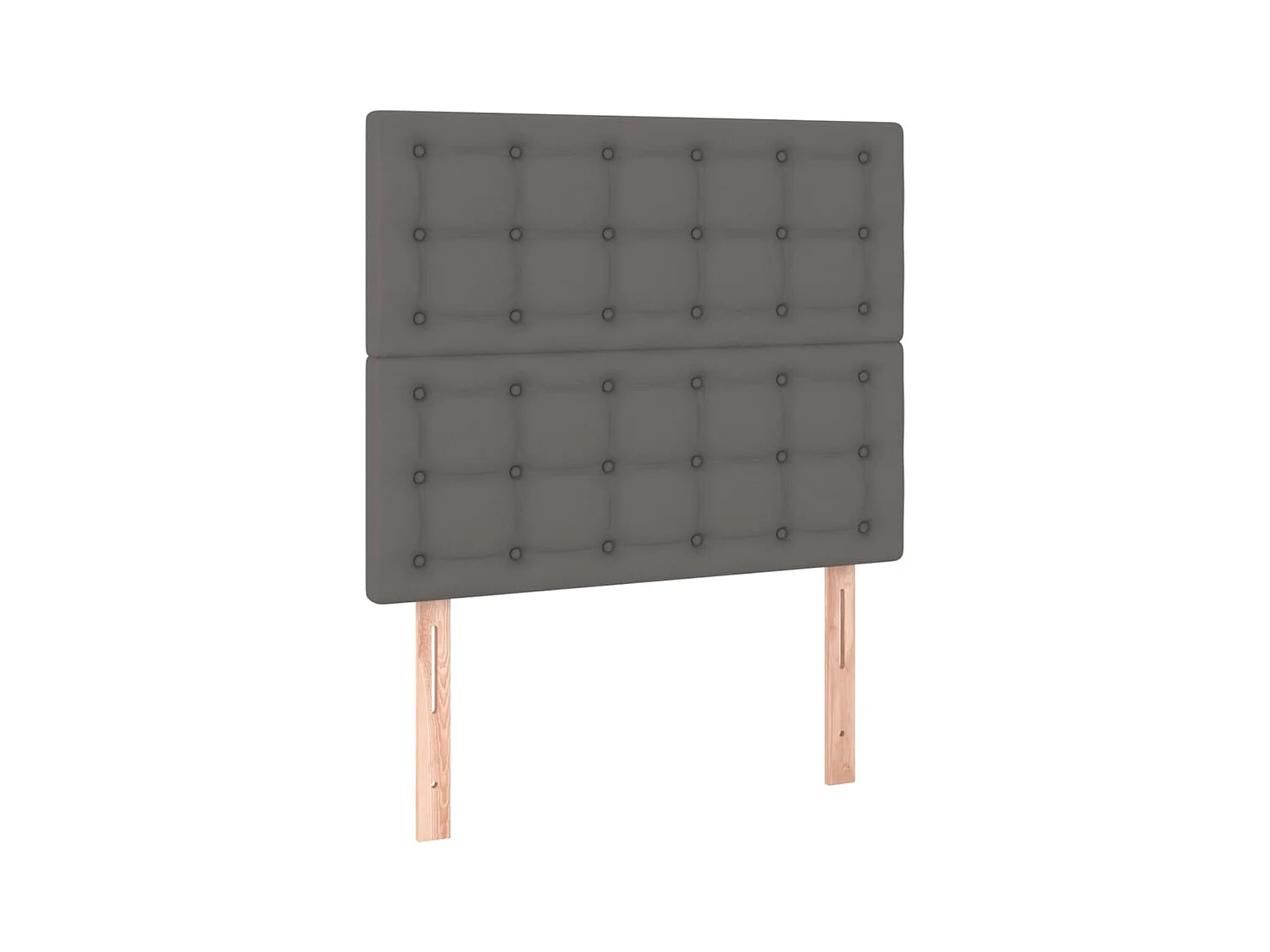 Testiere | Testate del letto 2 pz Grigio 80x5x78/88 cm in Similpelle